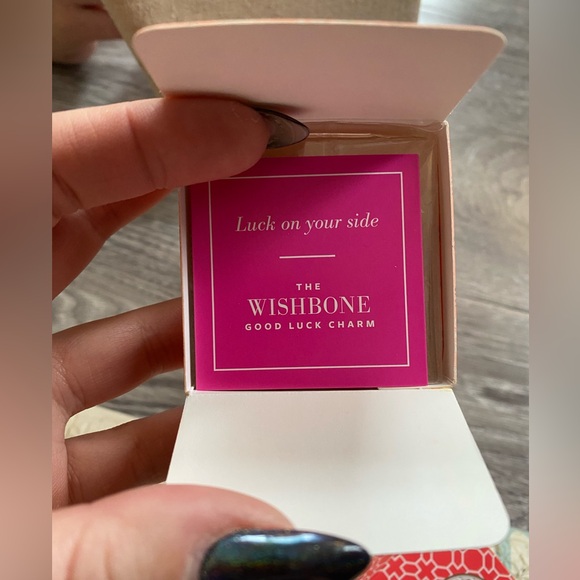 STELLA & DOT- Wishbone Charm - Picture 5 of 6